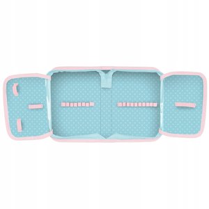 Penál Dog modro-růžový rozkládací-4